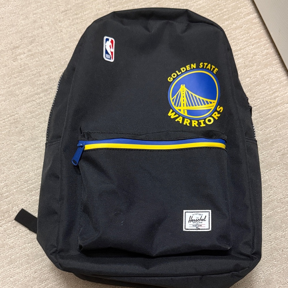 Herschel Supply Company Black and Blue Golden State Warriors NBA Backpack